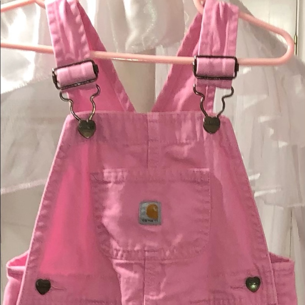 Pink Carhartt Pant Overalls (4t)